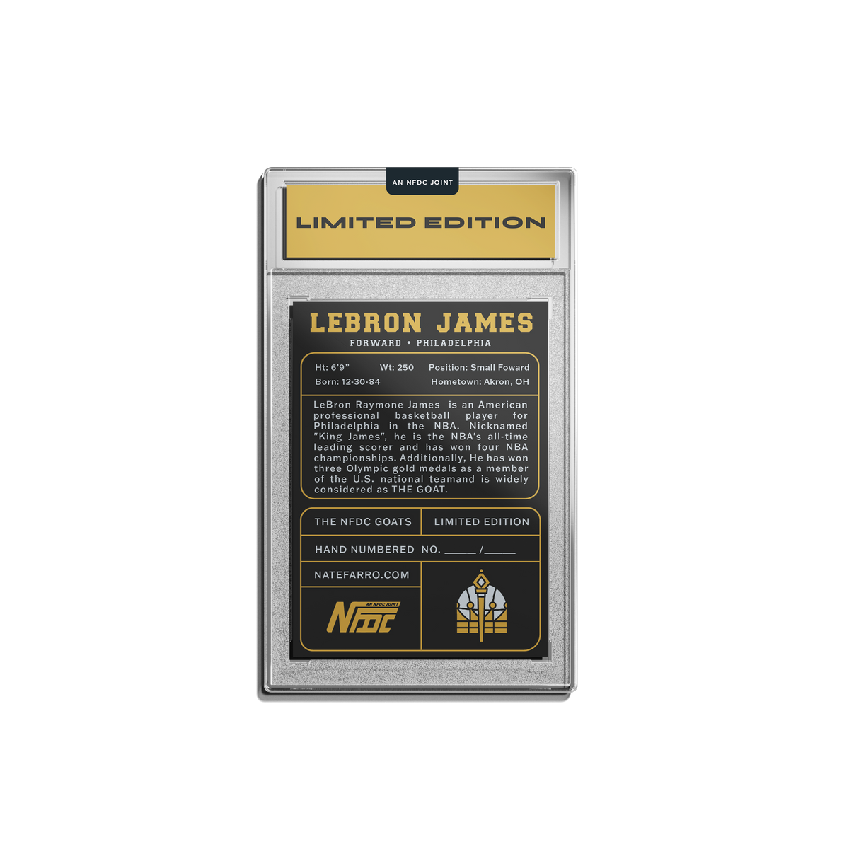 "King James" Lebron James Holographic Card