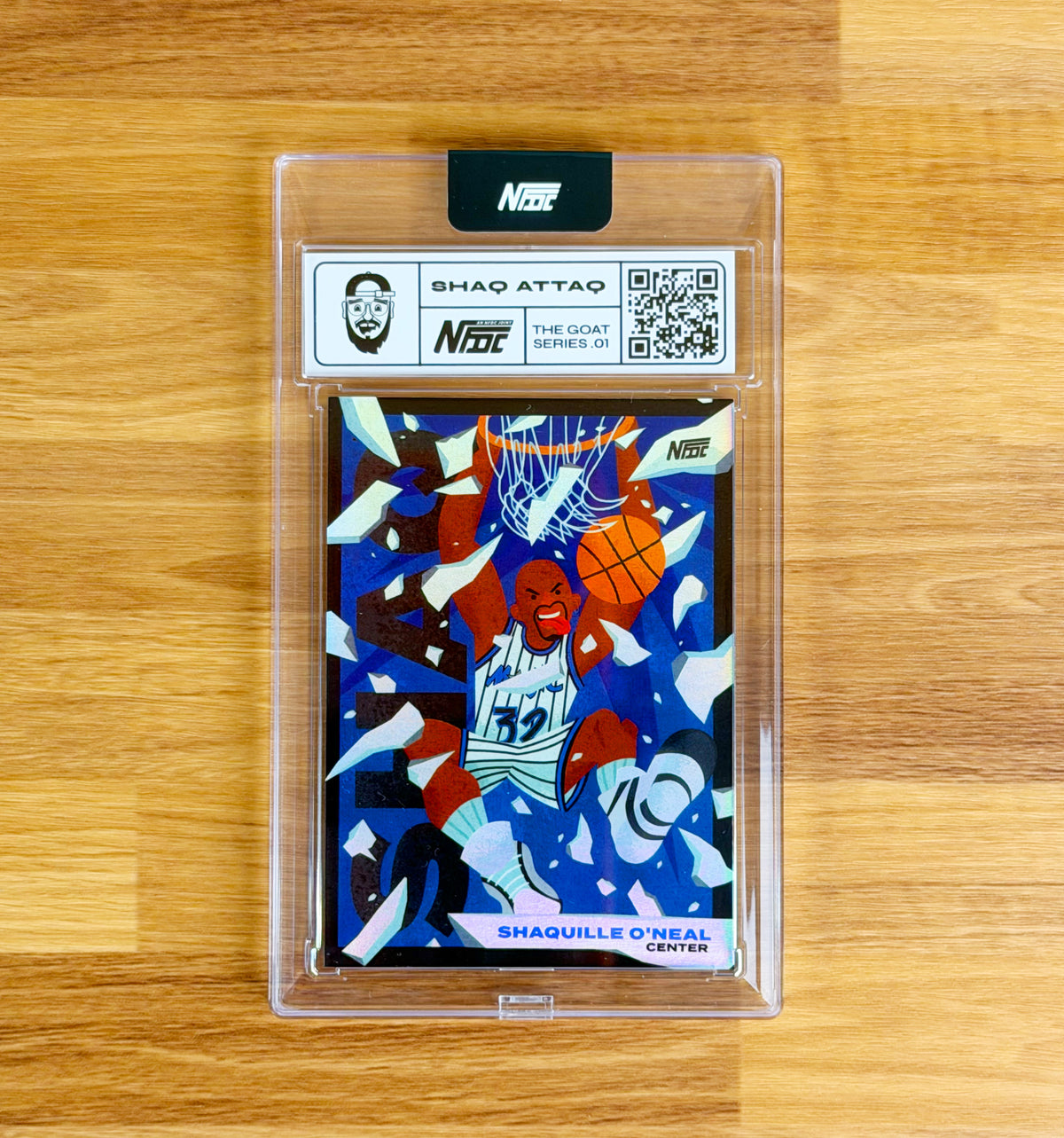 "Shaq Attaq" Shaquille O'Neal Holographic Card