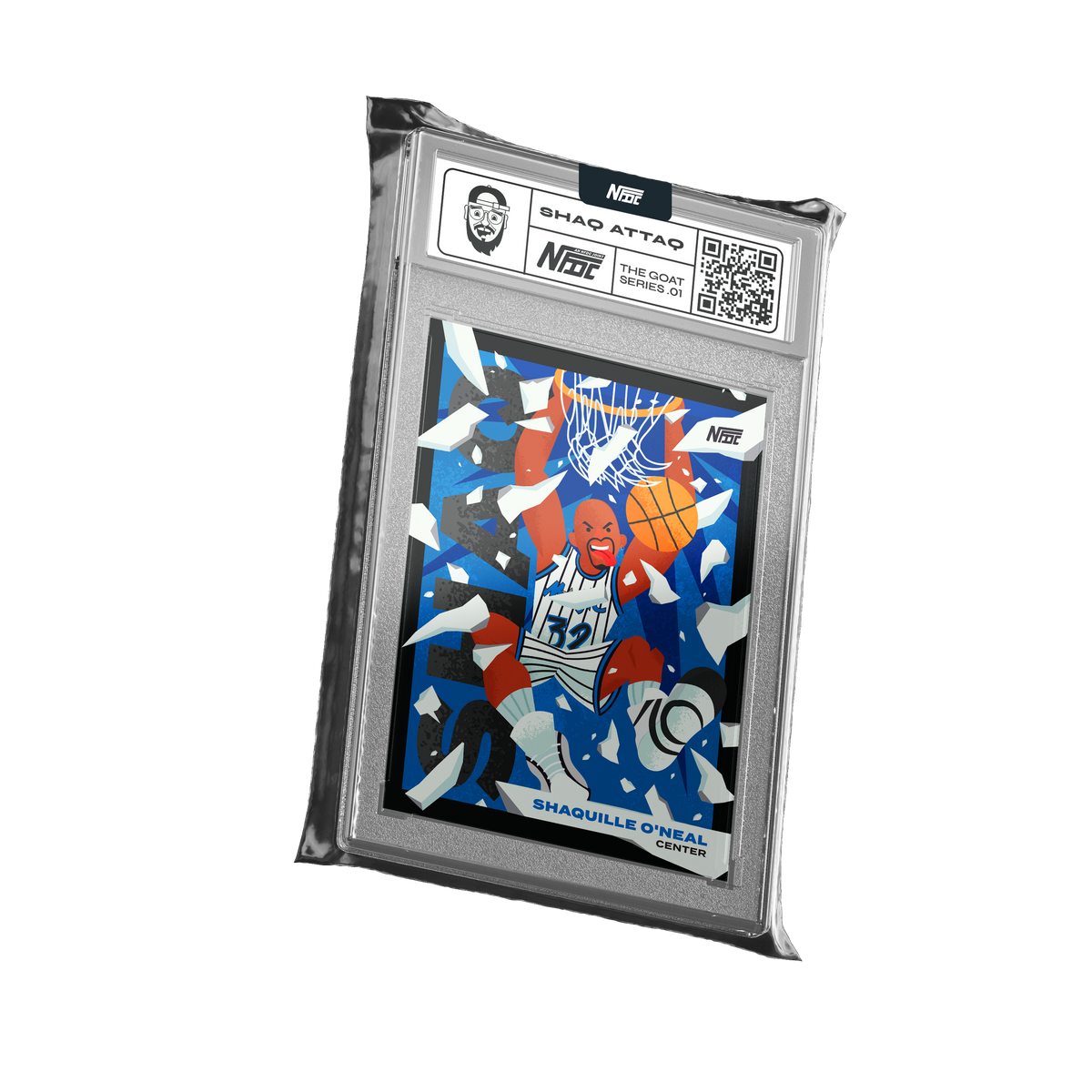 "Shaq Attaq" Shaquille O'Neal Trading Card